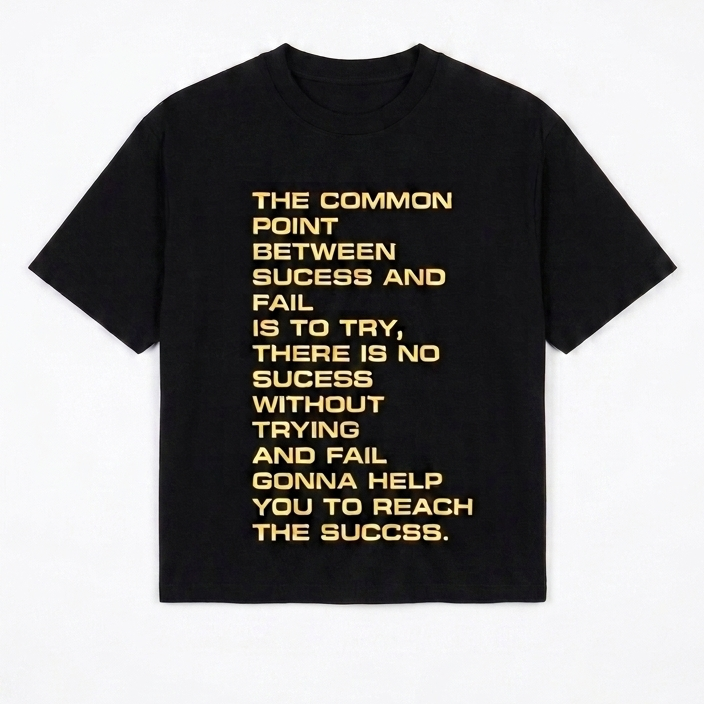 SUCCESS BLACK TEE